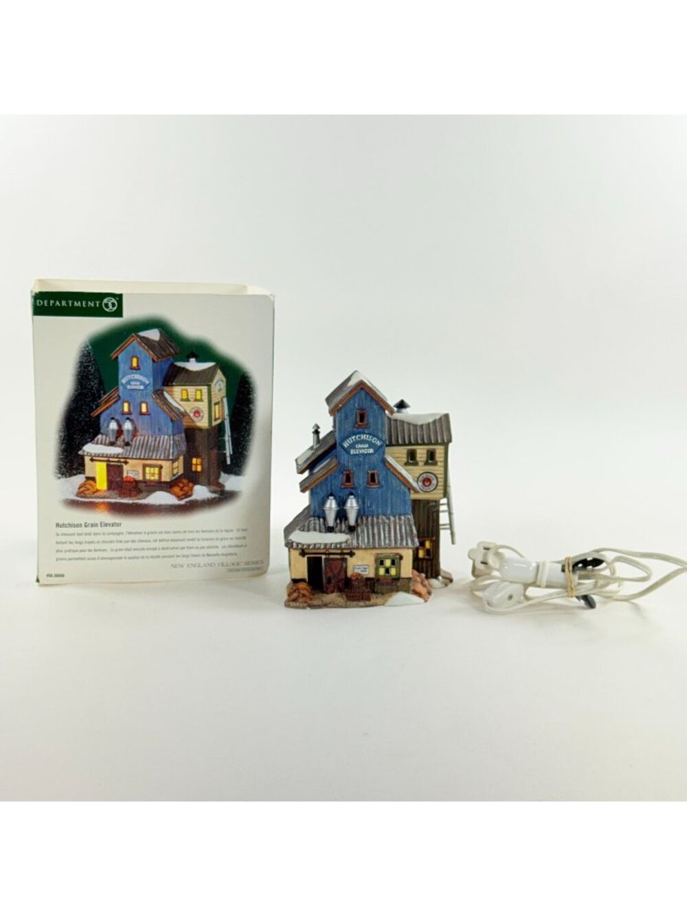 Dept 56 New England Village Hutchison Grain Elevator #56660 w/ Box